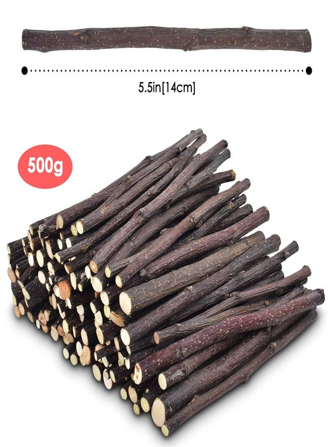 ERKOON Natural Apple Sticks 500g (1.1lb) Small Animals Molar Chew Toys Apple Branch Chew Treats for Hamster Rabbit Chinchilla Bunny Guinea Pig Squirrel - Image 2